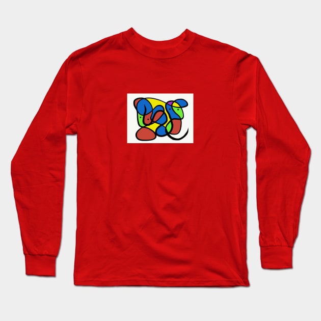 Rainbow Mice Long Sleeve T-Shirt by Gregg Standridge